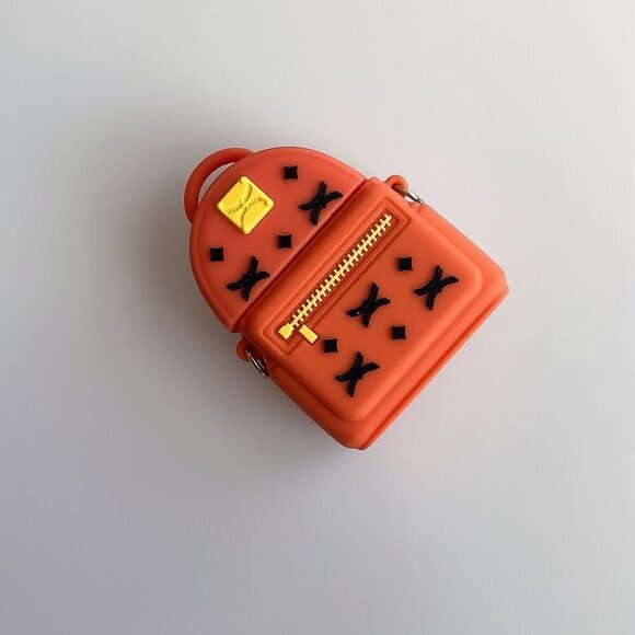 3D BAG AIRPODS CASE  KEYCHAIN METAL STRAP DESIGNED F APPLE AIRPOD - Picture 6 of 9